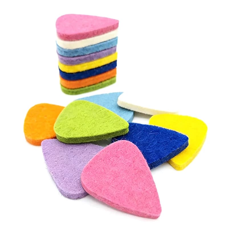 5/10/20 Pezzi Plettri per Chitarra in Feltro Colorati, Accessorio per Pratica ed Esibizione, Adatti per Ukulele, Basso, Chitarra, Regalo Musicale ZYF