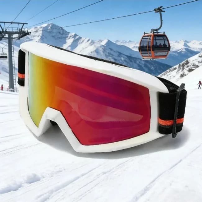Occhiali da Sci Unisex Completamente Rivestiti - Antiappannamento e Antivento per Sport Invernali e Alpinismo