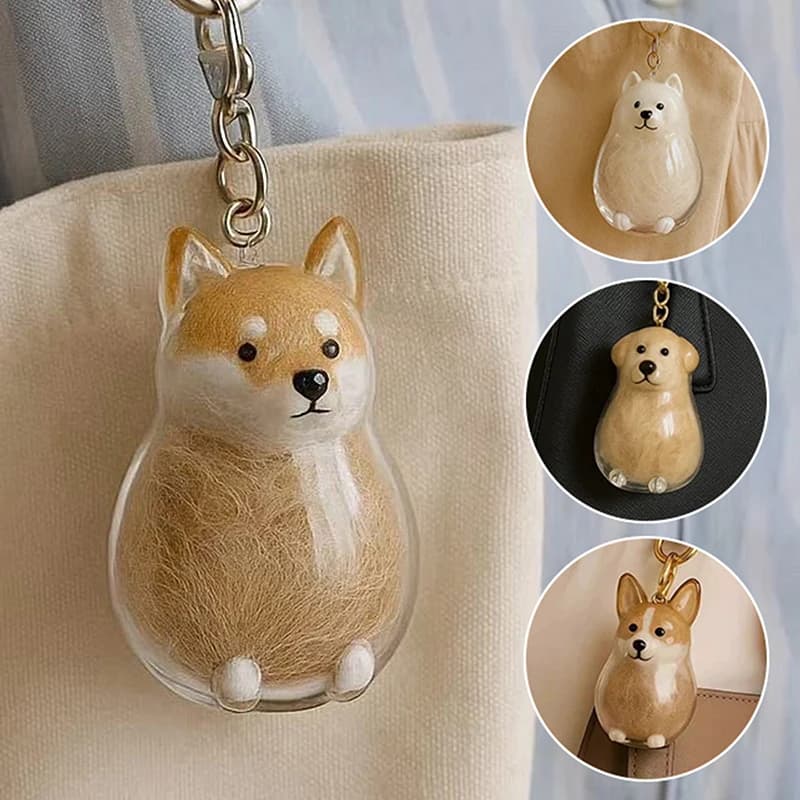 Collezione di peli di cani e gatti Ciondolo Scatola portaoggetti per capelli Borsa Fascino Pendenti per animali domestici Capsula per capelli trasparente Cani Gatti Souvenir Regalo