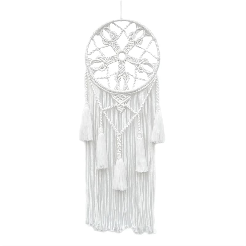 AEE4-Macrame Dream Catchers For Bedroom Adult Dream Catcher Wall Decor Large Boho Wall Hanging With Woven Leaves Decoration