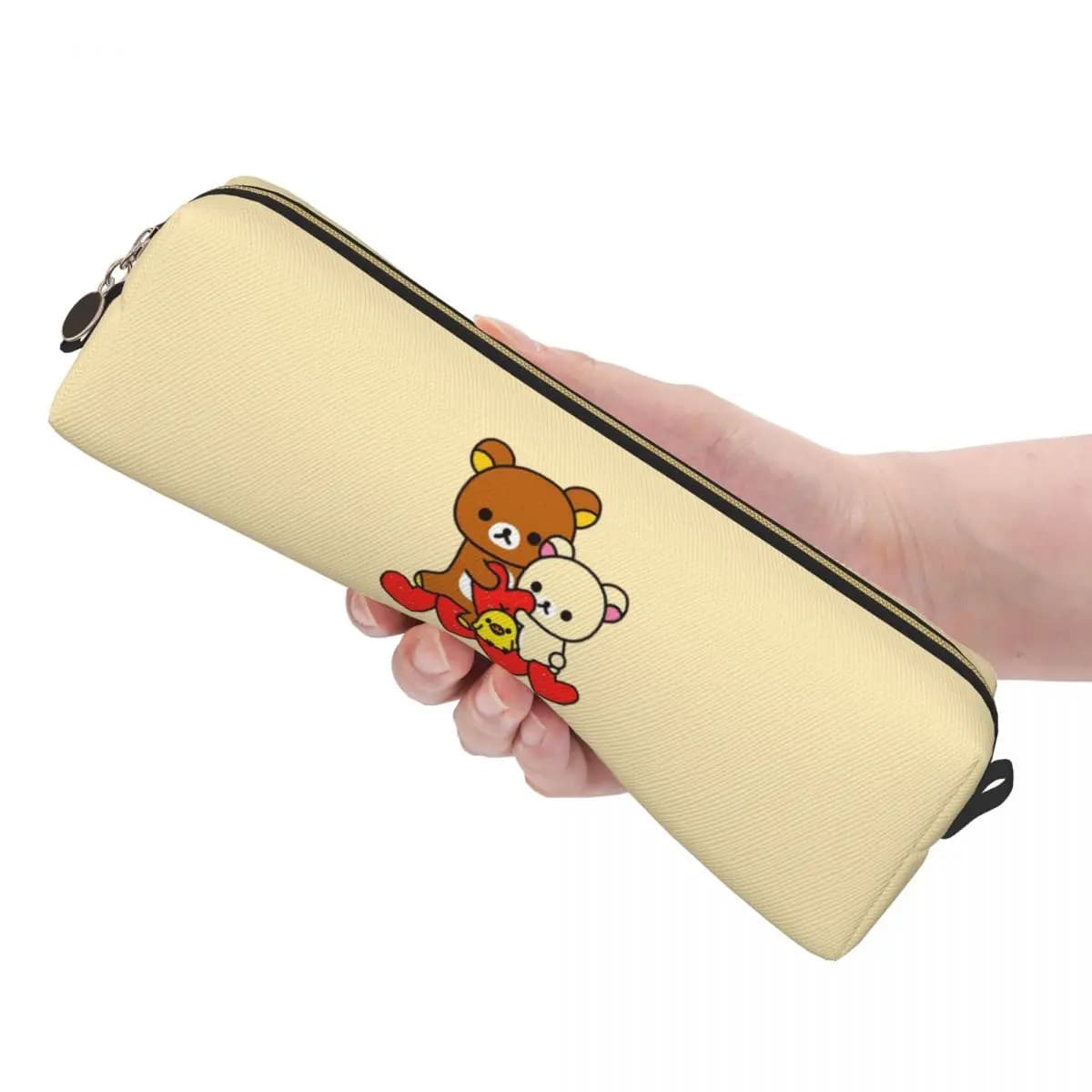 Creativo Rilakkuma Korilakkuma Astuccio per matite Astuccio per penne per ragazza Ragazzo Grandi borse portaoggetti Studenti Scuola Regalo di cancelleria