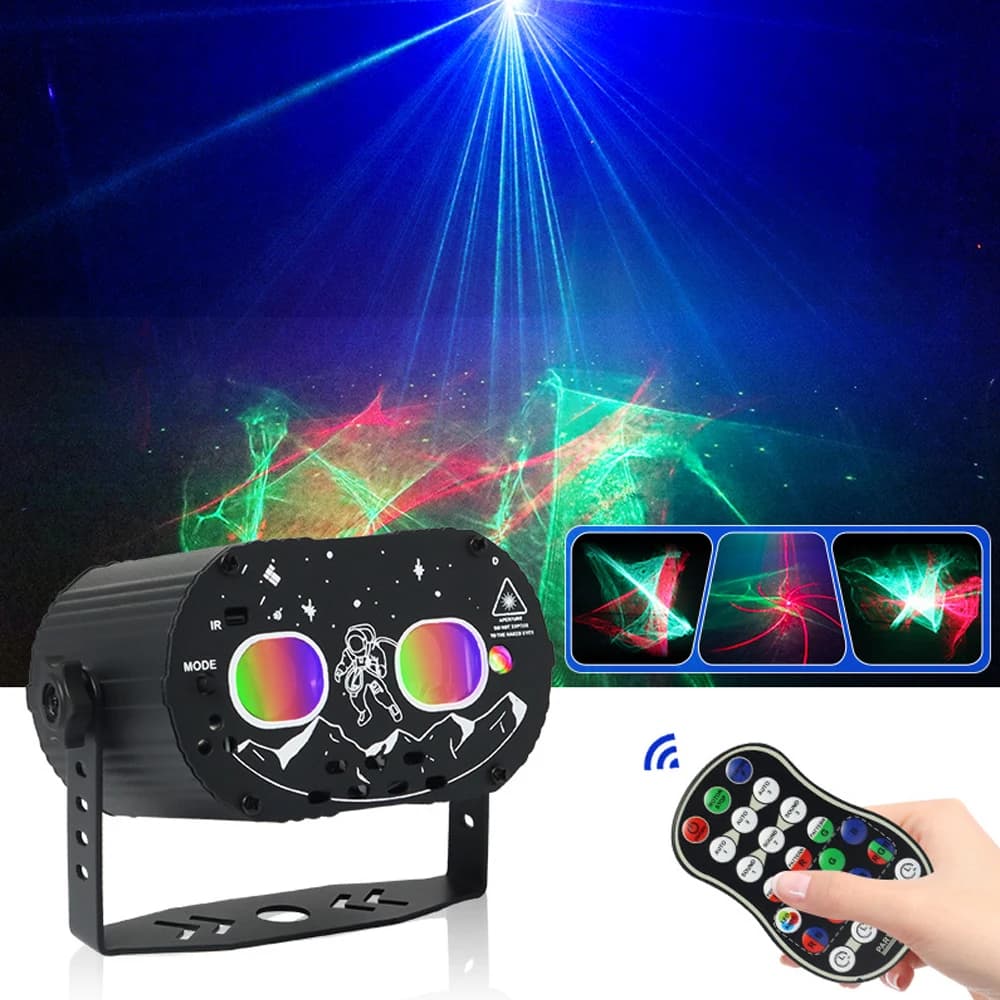 Proiettore Aurora LED 2IN1 Effetto Aurora Laser Telecomando DJ Disco Proiettore di luce laser USB LED Effetto di illuminazione scenica Festa