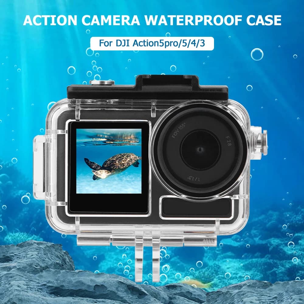 Diving Waterproof Case Underwater Protective Housing Shell for DJI Osmo Action 5 Pro 5 4 3 Sports Camera Accessory