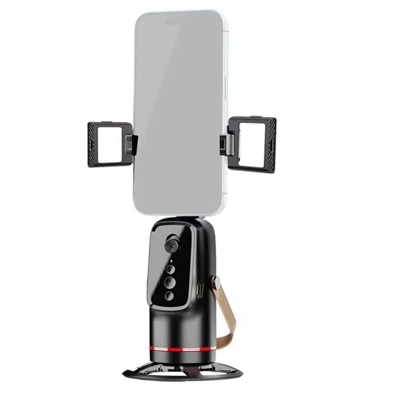 B50B-Telecomando Bluetooth 360 ° Bastone selfie con treppiede stabilizzatore cardanico di rotazione con luce di riempimento per il monitoraggio del viso per desktop U