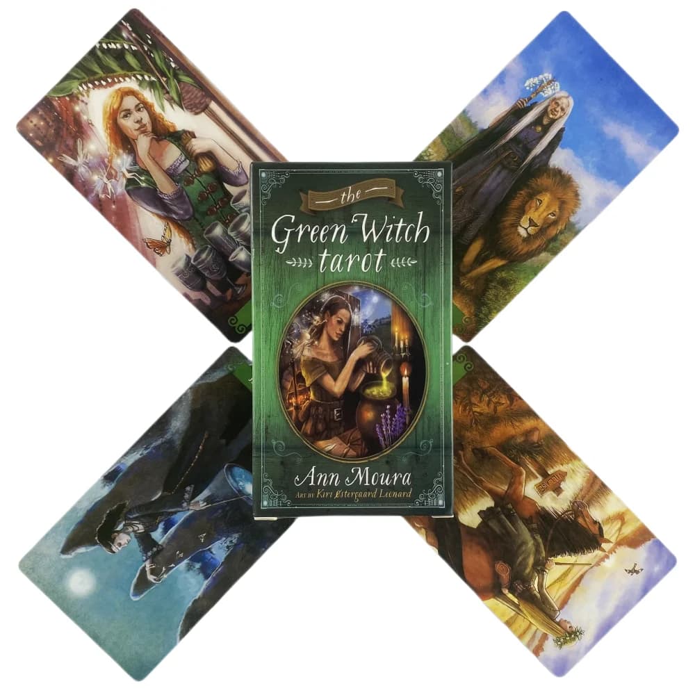 Mazzo di carte dei tarocchi della strega verde Oracle English Visions divinazione Edition Borad Playing Games