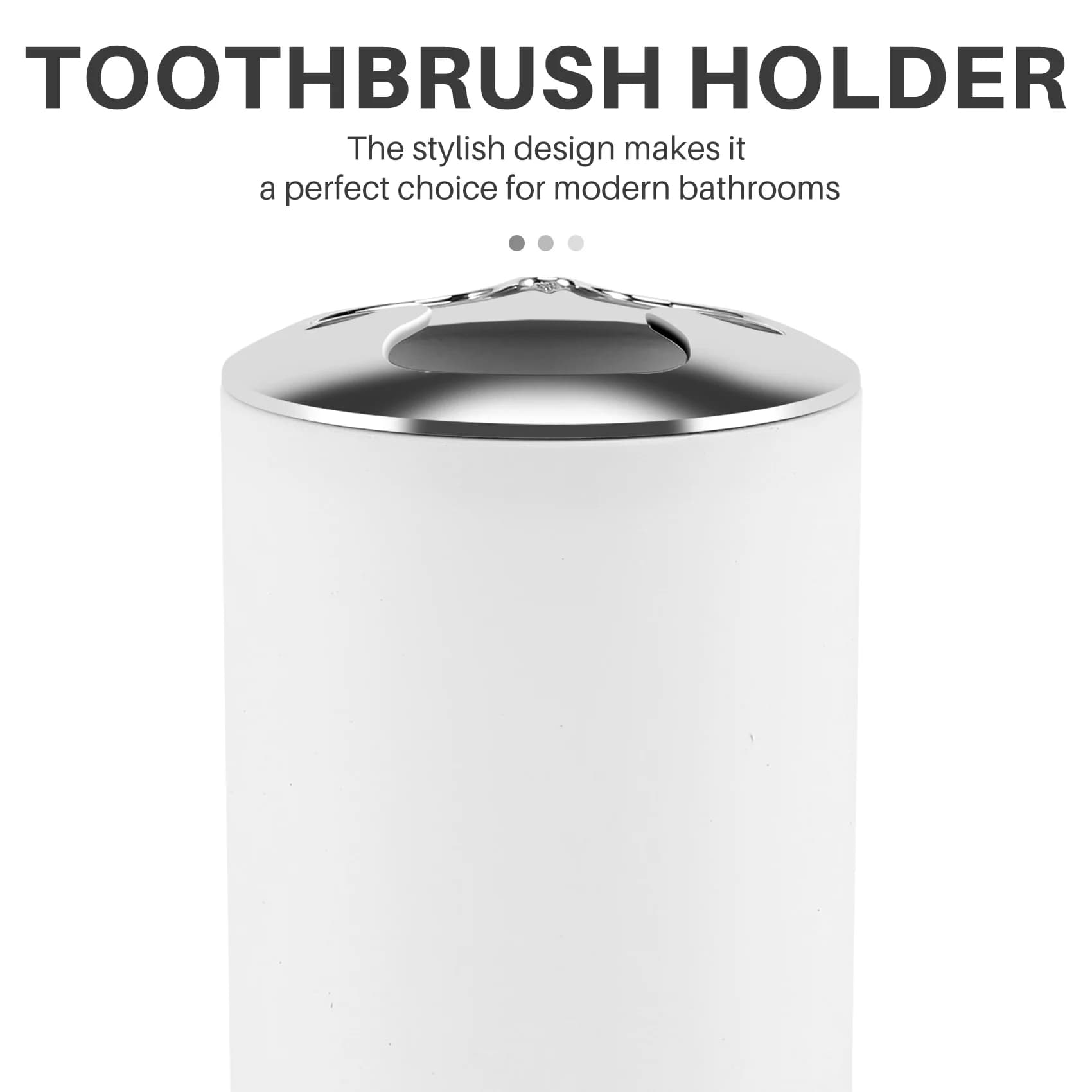 Set di Accessori per Bagno in Plastica ABKJ-4 Pezzi, Set di Accessori per WC con Portaspazzolino, Bicchiere per Spazzolino
