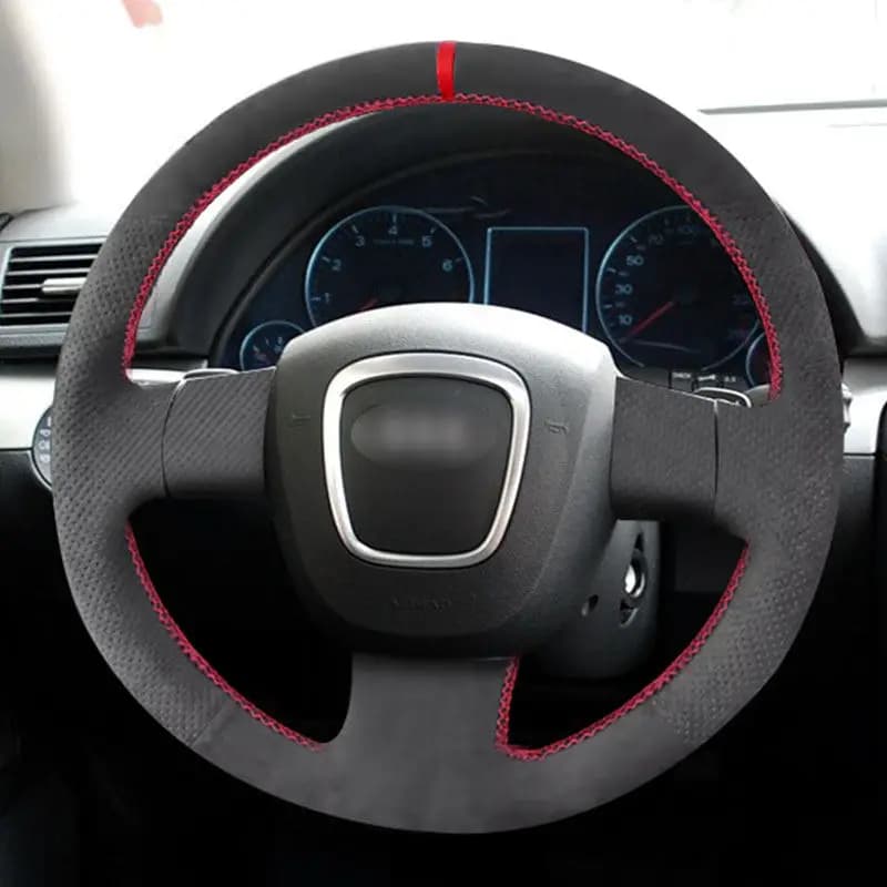 Per Audi A3 8P Sportback A4 B7 A6 S4 C6 Saloon Per Seat Exeo Pelle Scamosciata Interni Auto Coprivolante Trim Accessori
