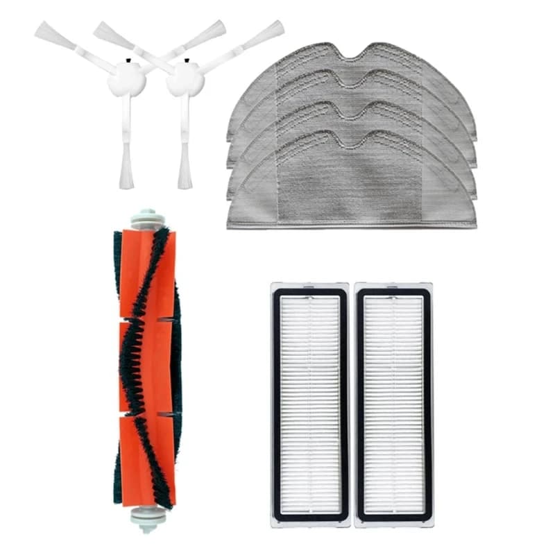 9 pezzi spazzola principale spazzola laterale filtro HEPA strumento di pulizia del panno per mop per accessori per parti di aspirapolvere robot Xiaomi 1C