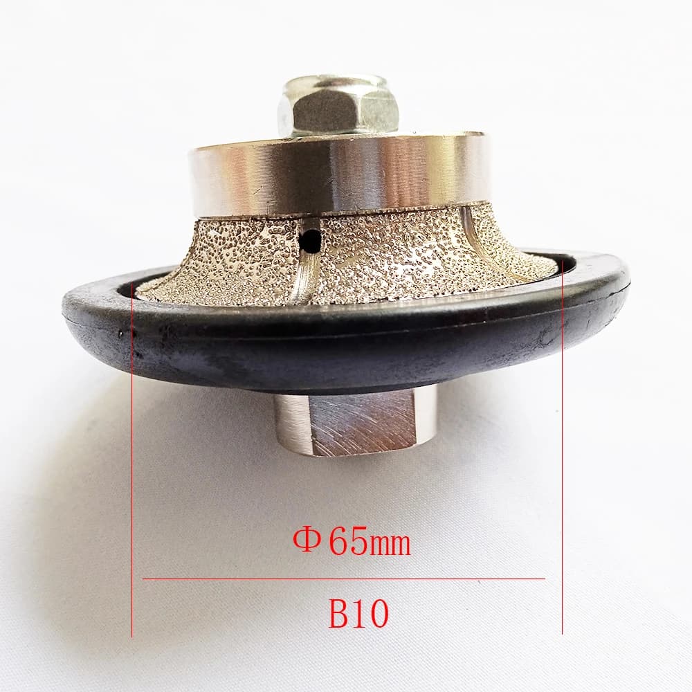 Punte per Router con profilo a mano diamantato filettatura M14 ruota brasata sottovuoto B10 rettifica in pietra di marmo di granito
