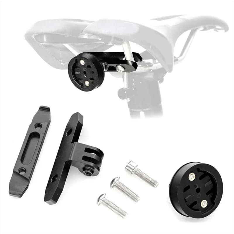 ABHT-Fanale posteriore in lega di alluminio per bicicletta, staffa per reggisella per bici per Garmin Varia MTB, supporto per luce di supporto per sella