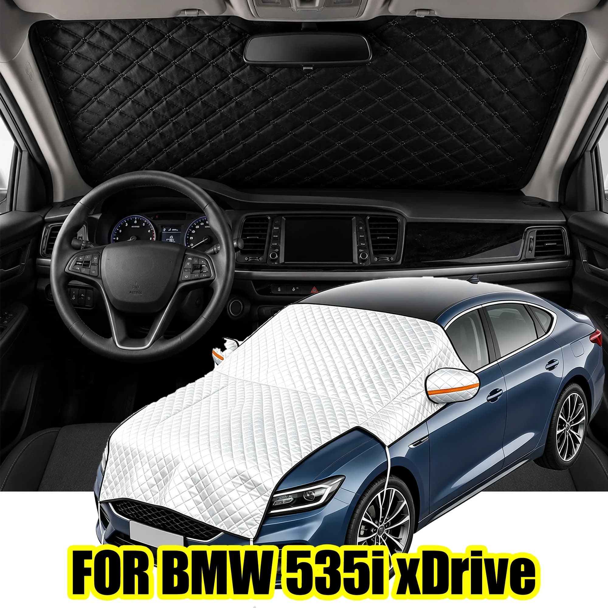 FOR BMW 535i XDrive Windshield Sunshade, UV Protection & Heat Block Cover For Car Front Window