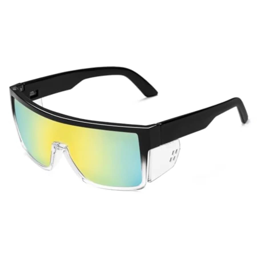Safety Polarized Sunglasses for Men and Women UV400 Protection and Includes Removable Side Shields, ANSI Z87