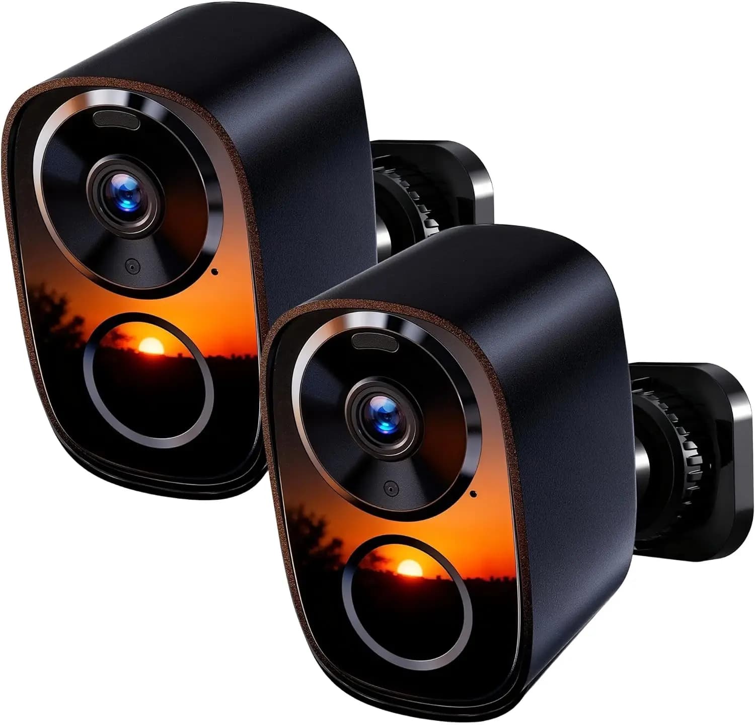 2K Wireless Security Cameras Outdoor (2-Pack), Free Cloud & SD Storage, Long Battery Life, 2.4G/5G WiFi, Motion Detection, Color Night Vision, Spotlight, Waterproof, 2-Way Talk