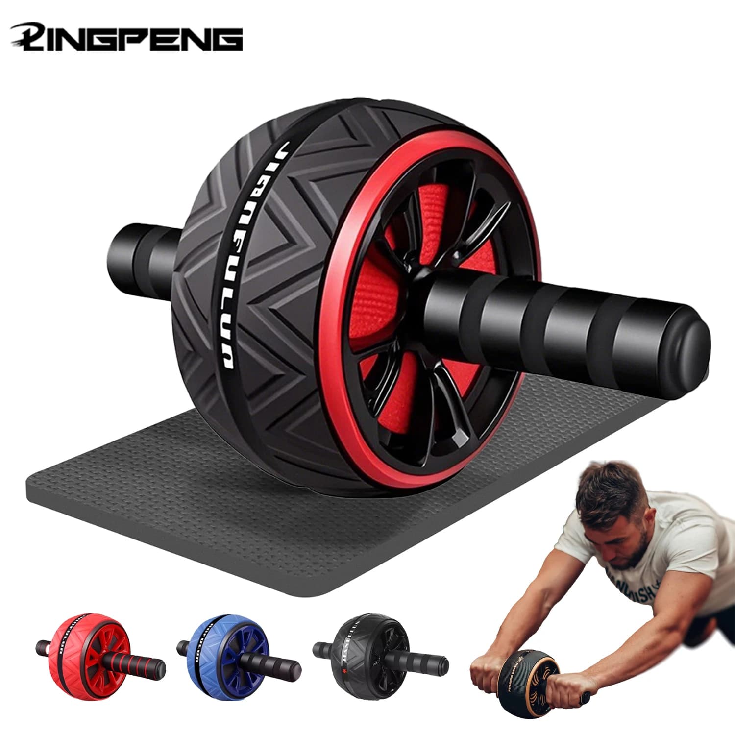 AB Slide ABS Exercise Big Abdominal Wheel Roller Home Non-Slip Training Equipment No Noise Gym Strength Workouts ABS Roller