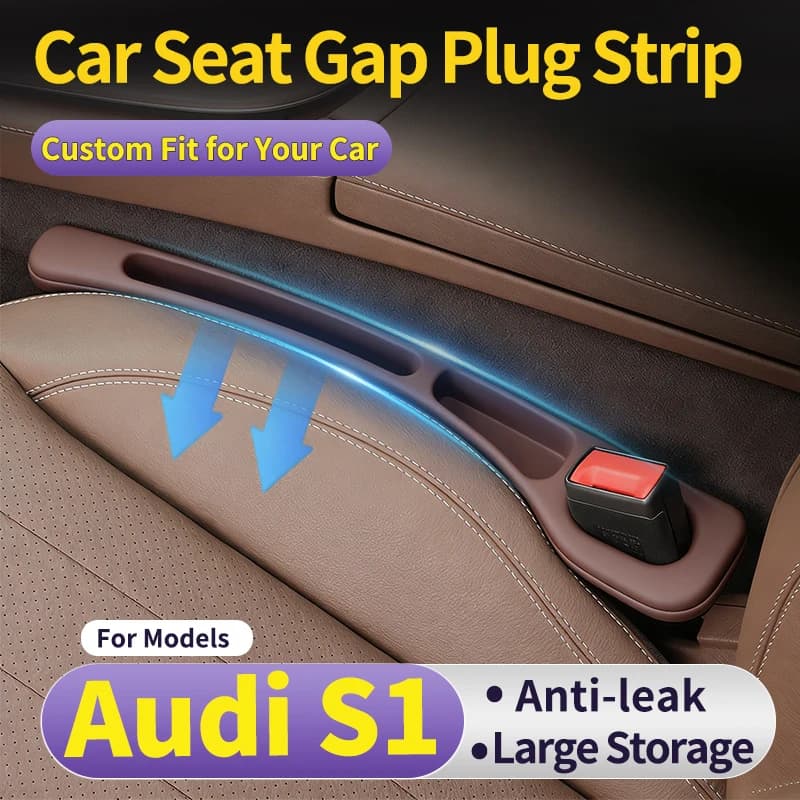 Car Gap Filler Strip For Audi S1 Filler Strip Specially For Driver And Passenger Seat Gaps Anti-Drop Interior Side Storage 2pcs