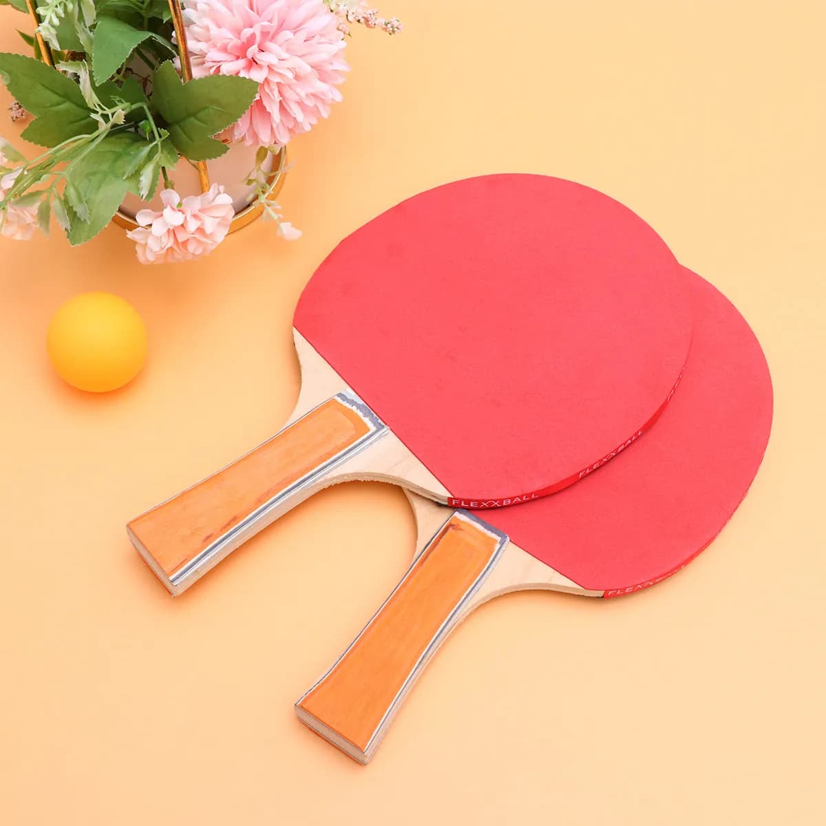 Multifunctional Training Tennis Set with Kids and Adult Rack System, Color Red with Suction Cup