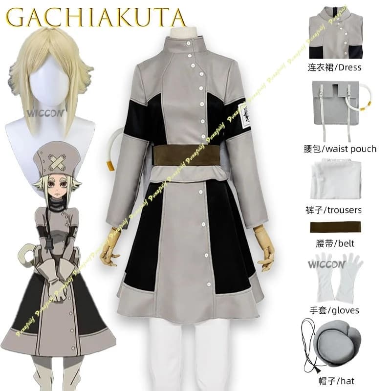 Aesha Stilza Gachiakuta Mechanical Gear-Driven Costume Cosplay Full set for men and women Character of the game Souls Role Game Outfit