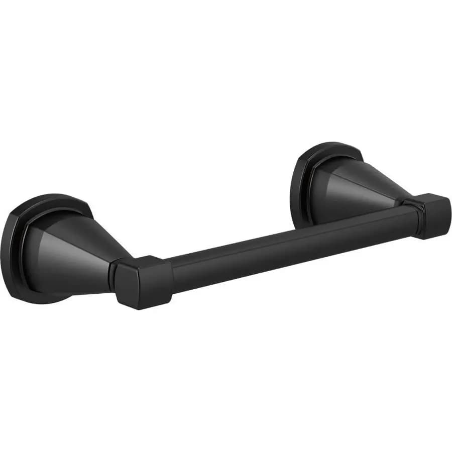 FAUCET Rubber Limited 77655BL Stryke Porta Carta Igienica a Parete con Braccio Girevole, Accessorio Bagno in Nero Opaco