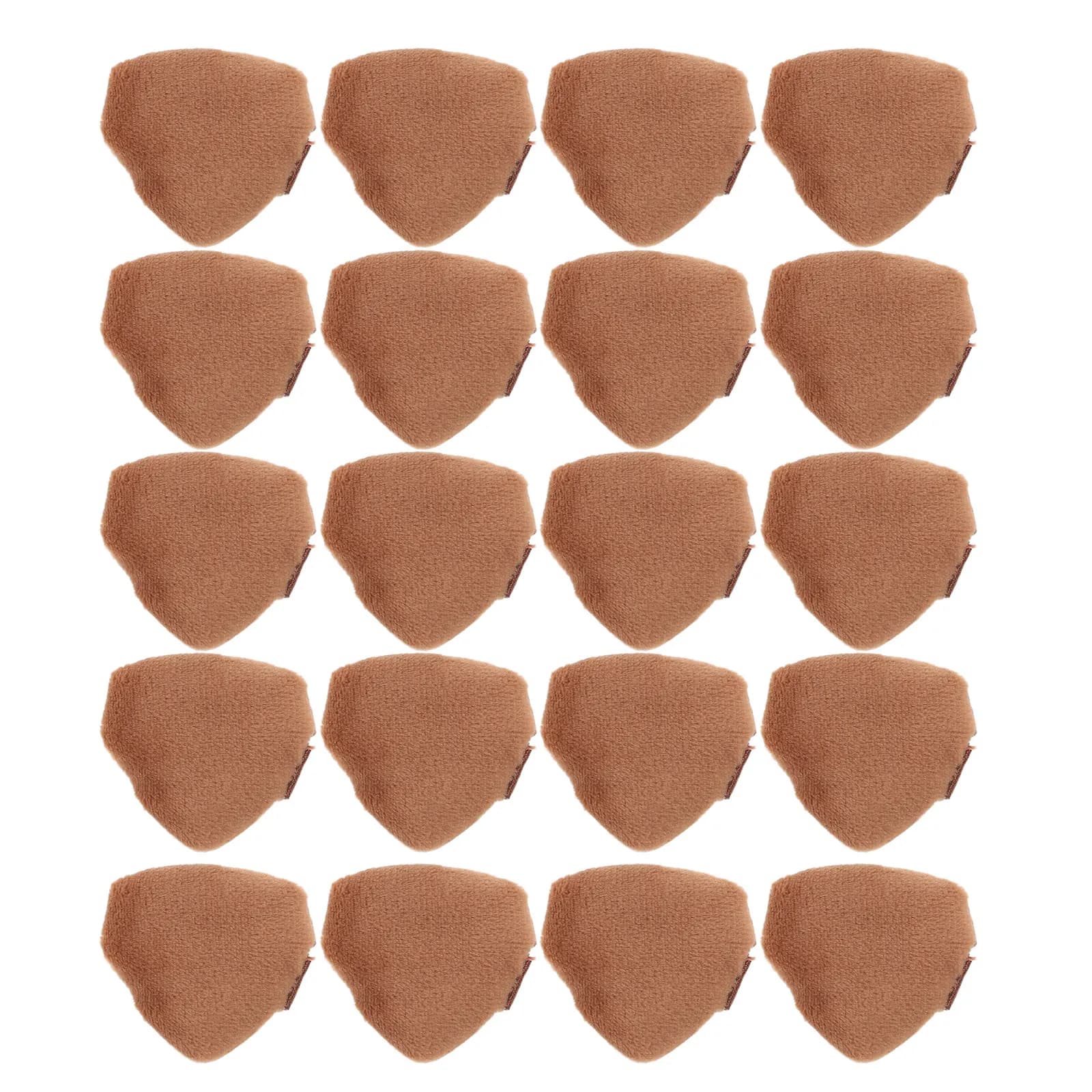 20 Pezzi Mini Spugnette Triangolari Compatte in Velluto Morbido per Trucco, per Polvere Libera, Fondotinta Viso e Sfumatura - Bellezza