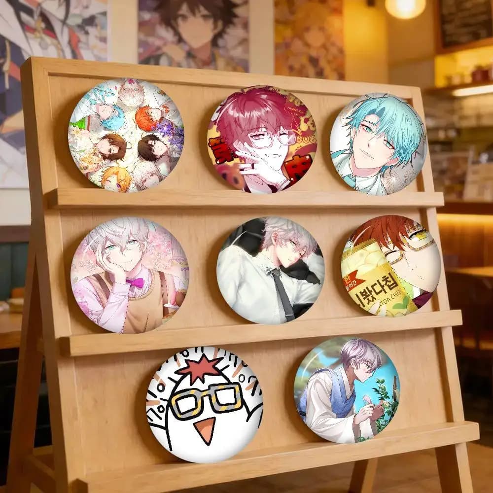 Anime Game Mystic Messenger Creative Tinplate Soft Button Pins Animal Icon Brooch Lapel Backpack Badge Accessories Pin