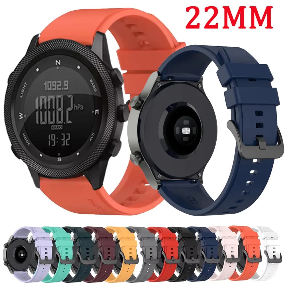 Cinturino in silicone da 22 mm per NORTH EDGE APACHE-46 Smart Watch Accessori cinturino sportivo per APACHE-46 Bracciale di ricambio Correa