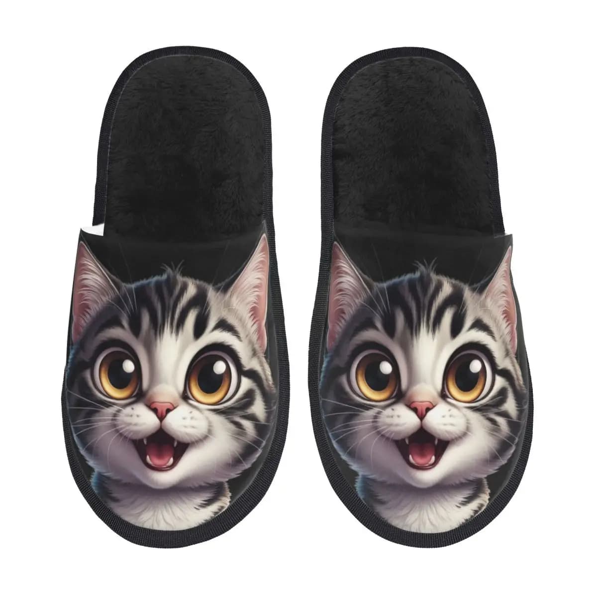 Pantofole in Memory Foam a Forma di Gatto Personalizzate, Comode e Calde per Donna