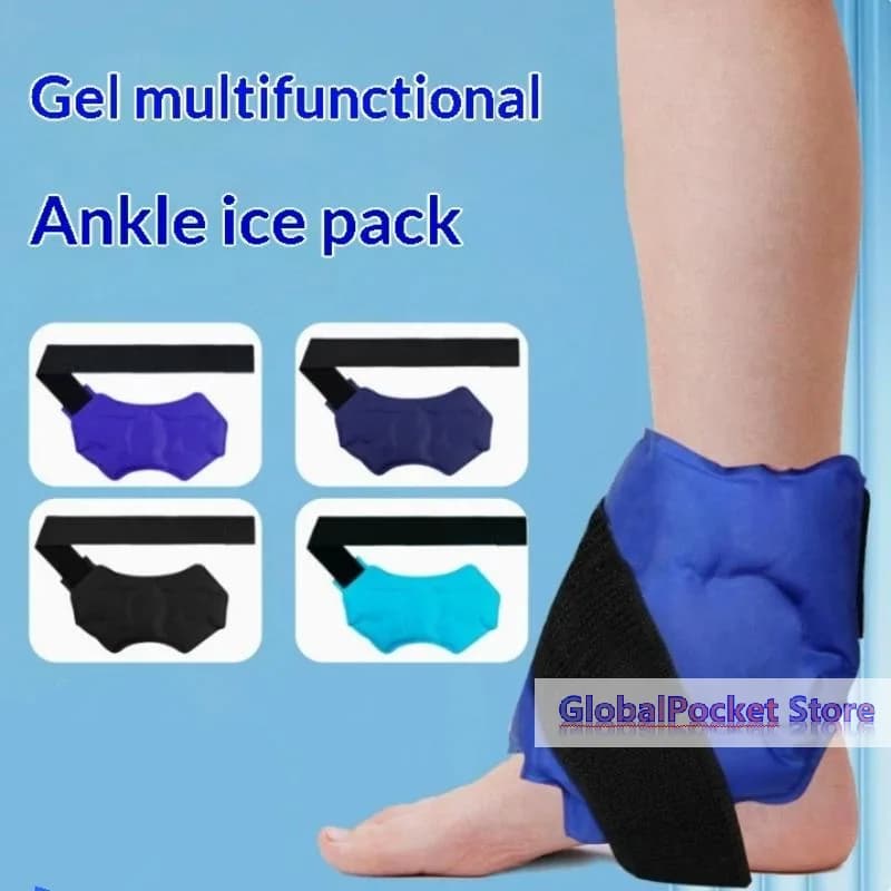 [TG823]Knee Ankle Ice Pack Wrap Ice Pack Reusable Hot Cold Compress 360 Degree Cooling Foot Knee Brace Care Tool