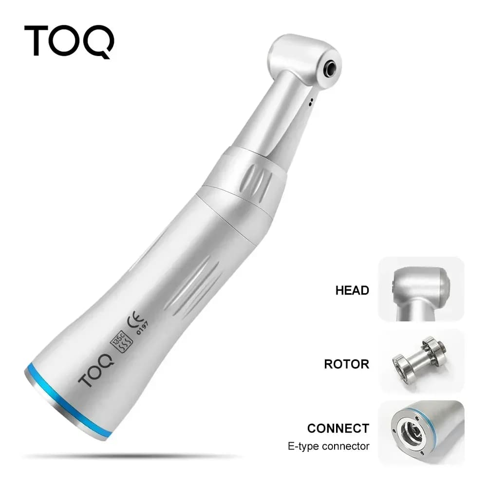 Kit manipolo dentale a bassa velocità Turbina ad aria Motore pneumatico contrangolo dritto Spruzzo d'acqua interno 2/4 fori