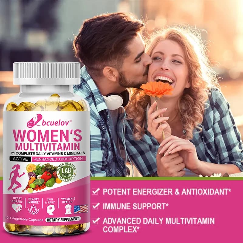Multivitamine, integratori antiossidanti del metabolismo accelerato, integratori multivitaminici, multidimensionale femminile immunitario, cardio