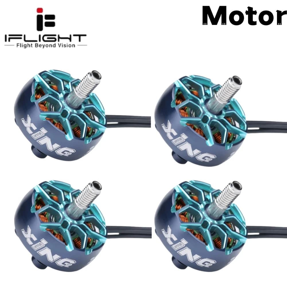 iFlight XING2 XING V2 2207 / 2306 1755 / 1855 / 2555 / 2755KV 4-6S Motore FPV senza spazzole con albero da 5 mm per droni RC FPV