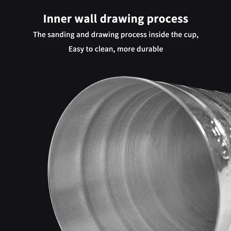 Shaker per Cocktail in Acciaio Inox da 75ml, Miscelatore da Bar per Feste in Casa, Misuratore per Mixology
