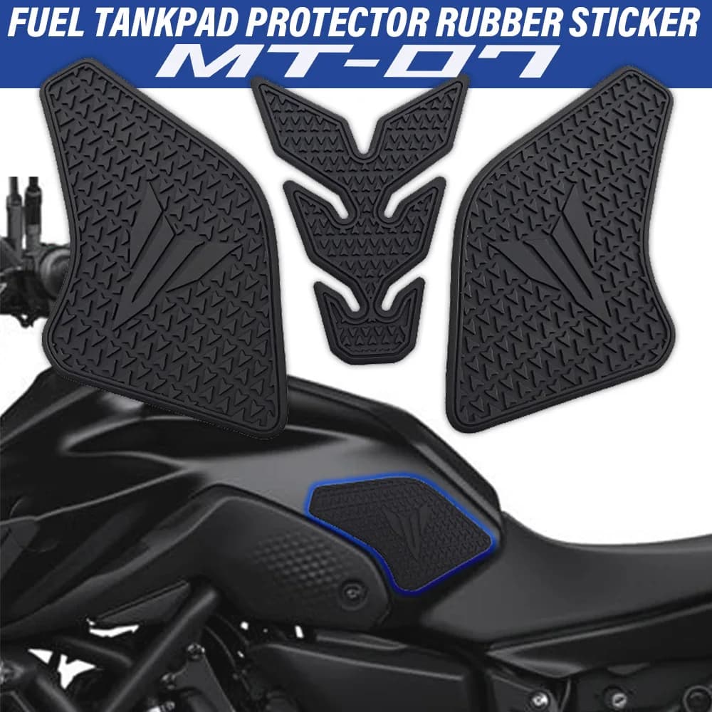 New Motorbike Fuel Tank Conversion Sticker Decal Fit For Yamaha MT-07 MT07 2021-2023 2022 MT 07 Non Slip Tank Pad