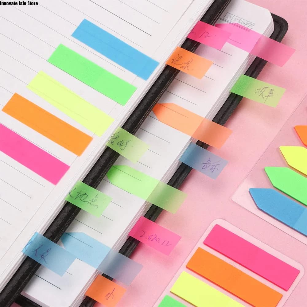 Self Adhesive N times Sticky Index Tags Office School Supplies Note Stickers Sticky Notes Bookmark Stickers