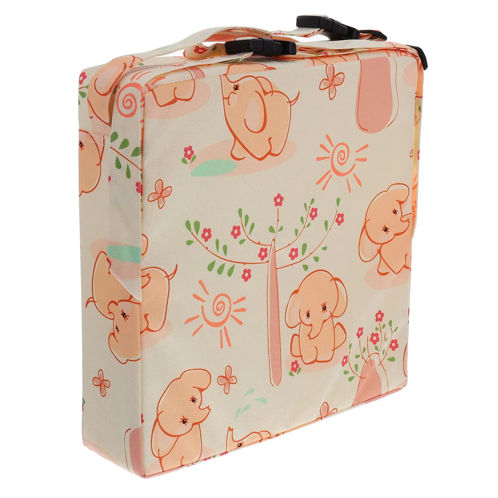 Cuscino per Sedia da Pranzo per Bambini, Impermeabile in Poliestere, Design Compatto, Lavabile in Lavatrice, Cuscino Rialzato Rosa per Studenti