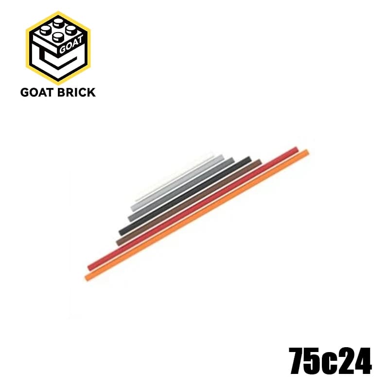 10 pz MOC Parti 75c24 Tubo Rigido 3mm D. 24L / 19.2 cm Mattoni Compatibili FAI DA TE Assemblare Building Blocks Particelle Kid Puzzle Giocattolo Regalo