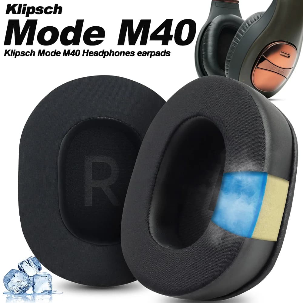 Sostituzione per Klipsch Mode M40 Cuffie auricolari wireless Cuscini per auricolari Cuffie Paraorecchie proteico