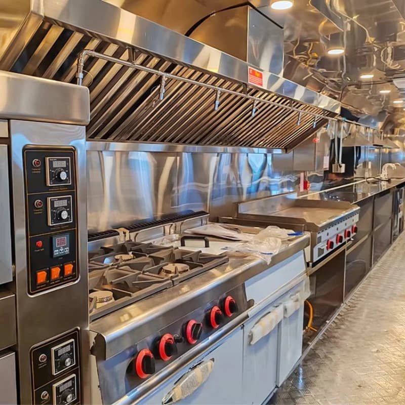 CAMP Food Trailer with Full Kitchen Equipments Bbq Food Truck Container Food Cart Mobile bar Trailer CUSTOMIZED