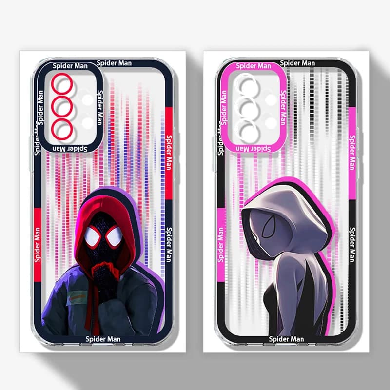 Custodia Morbida in Silicone per Samsung Galaxy A56 A36 A26 A16 A06 A55 A25 A15 A05 A35 A05S A54 A34 A24 A14 A13 A23 A33 A53 Spider Man