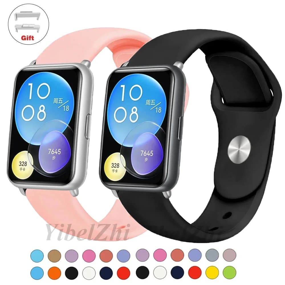 Sports Strap for Huawei Watch FIT 2 Smart Watch Strap Silicone Strap Correa Vitality Bracelet fit2 Straps Belt Accessories