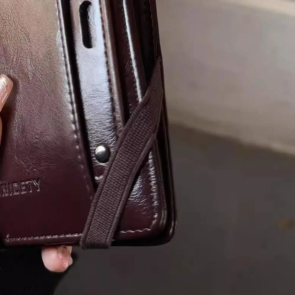 Porta Carte in PU, Portafoglio per Passaporto, Custodia per Passaporto, Portafoglio da Viaggio, Porta Biglietti RFID Antifurto, Clip per Passaporto, Accessori da Viaggio
