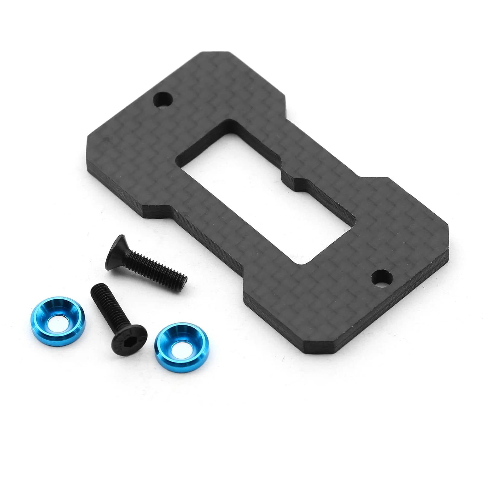 Piastra di rinforzo Fxed per montaggio Servo in fibra di carbonio per Tamiya TT02 TT-02 1/10 accessori per parti di aggiornamento per auto RC