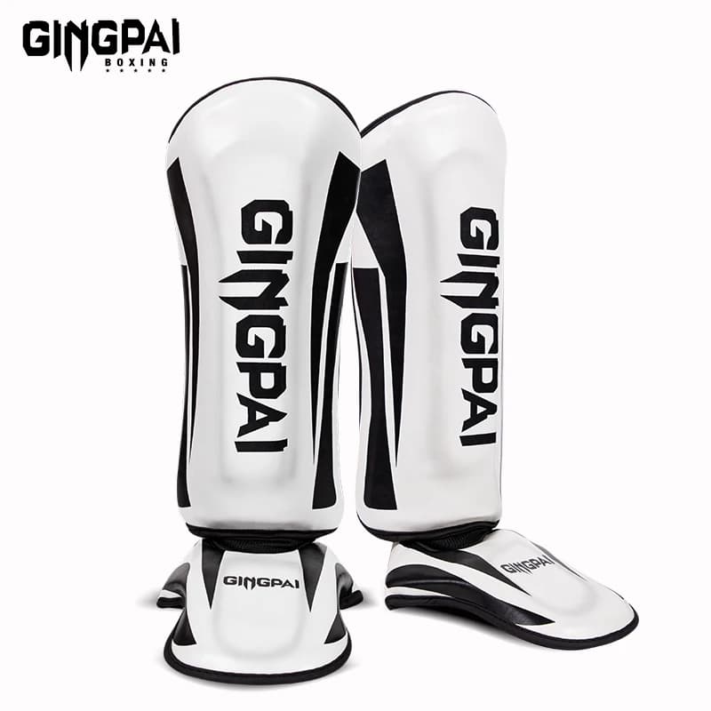 Leggings da boxe MMA per giovani/adulti Vitello Muay Thai Sanda Gioco di allenamento sul collo del piede Equipaggiamento protettivo per caviglia Uomo Donna Parastinchi per piedi
