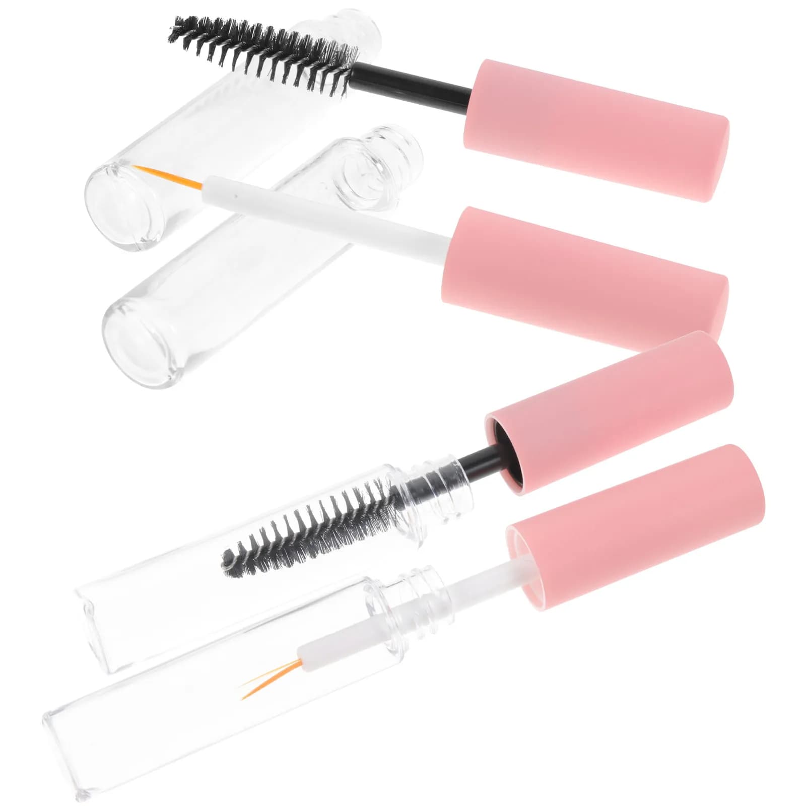 4 Pezzi Tubetti Trasparenti per Mascara in PET, Contenitori Leggeri per Eyeliner e Ombretto, Strumento di Trucco da Viaggio