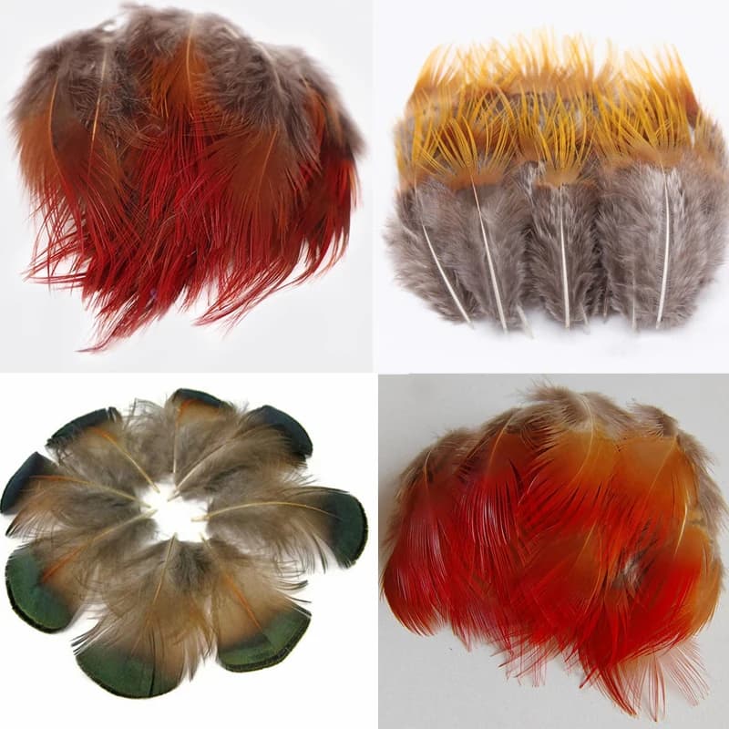 200Pcs 4-9cm Golden Pheasant Plumage feathers for Crafts Jewelry Making Accessorie Wedding Decoration Dream Catcher Plumes