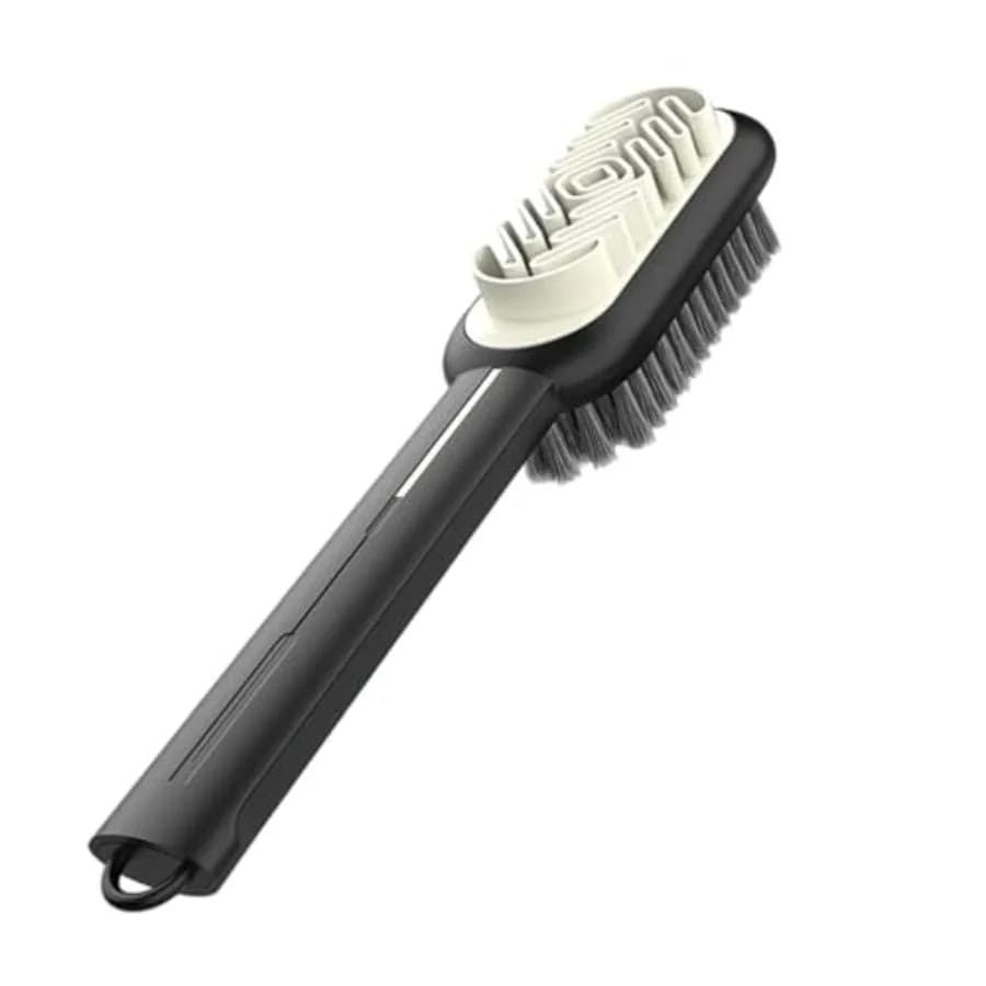 2 in 1 Suede Brush and Eraser for Shoes, Rubber Shoe Brush with Soft Plastic Bristles for Suede and Nubuck Cleaning