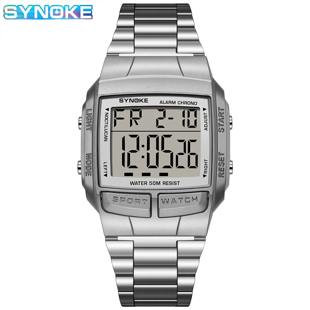 SYNOKE Orologi sportivi militari Orologi elettronici da uomo Orologio maschile di lusso delle migliori marche Orologio digitale LED impermeabile Relogio Masculino