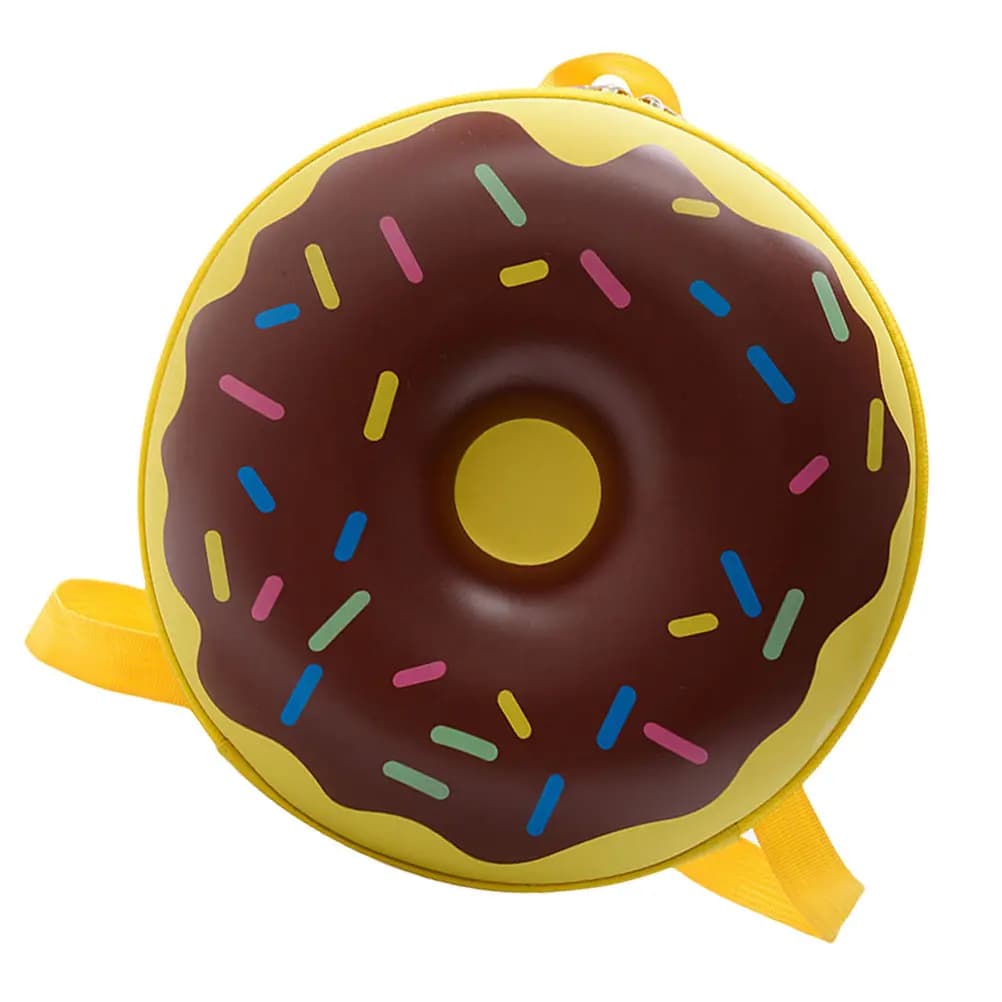 1Pcs Kids Backpack Doughnut Shape Portable Lightweight School Travel Storage Bag for Boys Girls Comfortable Non-Tightening