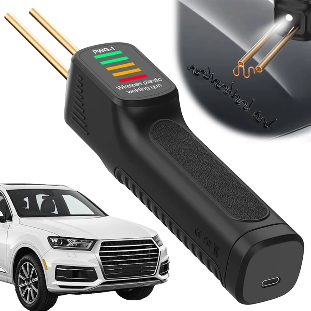 300W Plastic Welding Machine 200pcs Hot Stapler Plastic Welder Gun PVC Welder Gun Heat Gun for Car Bumper Repair Tools