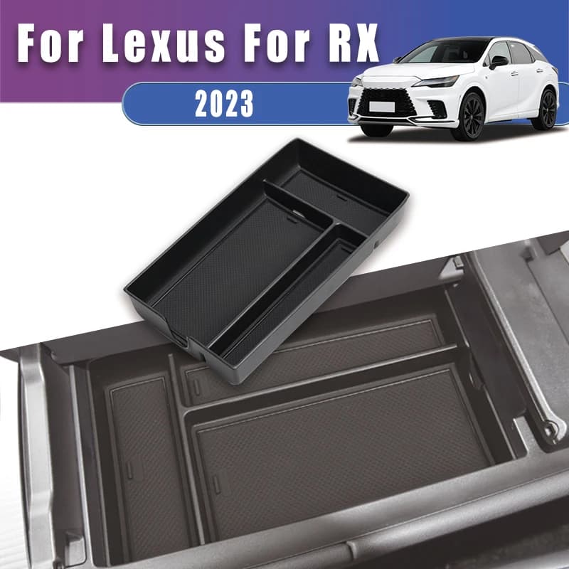 Scatola portaoggetti premium per bracciolo per Lexus RX 2023, organizer per console centrale, durevole, facile installazione, accessorio per interni auto