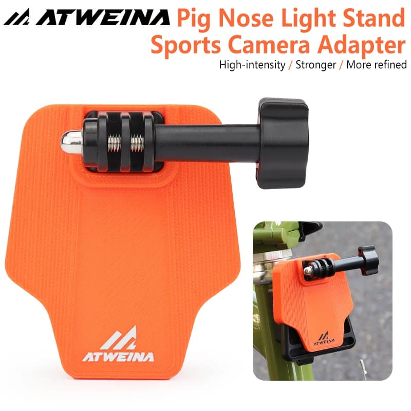 ATWEINA Nylon Arancione Piccolo Scooter Sedile di Conversione del Naso di Maiale Faro della Fotocamera Sportiva Sedile di Conversione Frontale del Piccolo Scooter